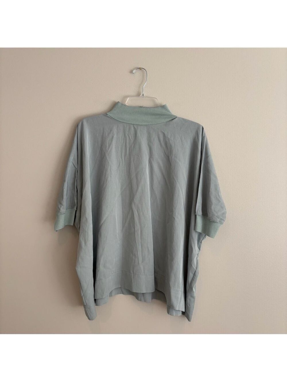Anthropologie Flat White Elegant Light Blue Women's Top Size S NWT